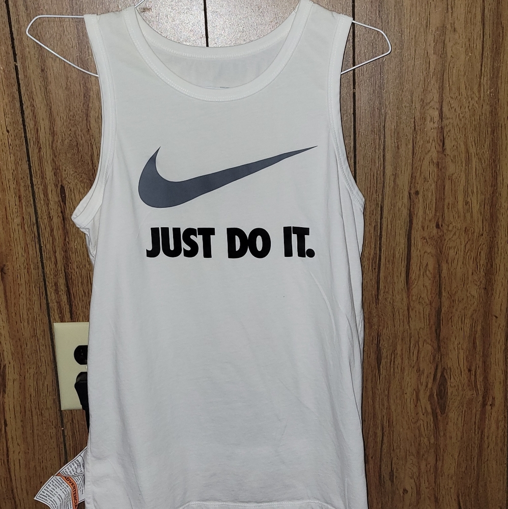 White Nike Tank Top
